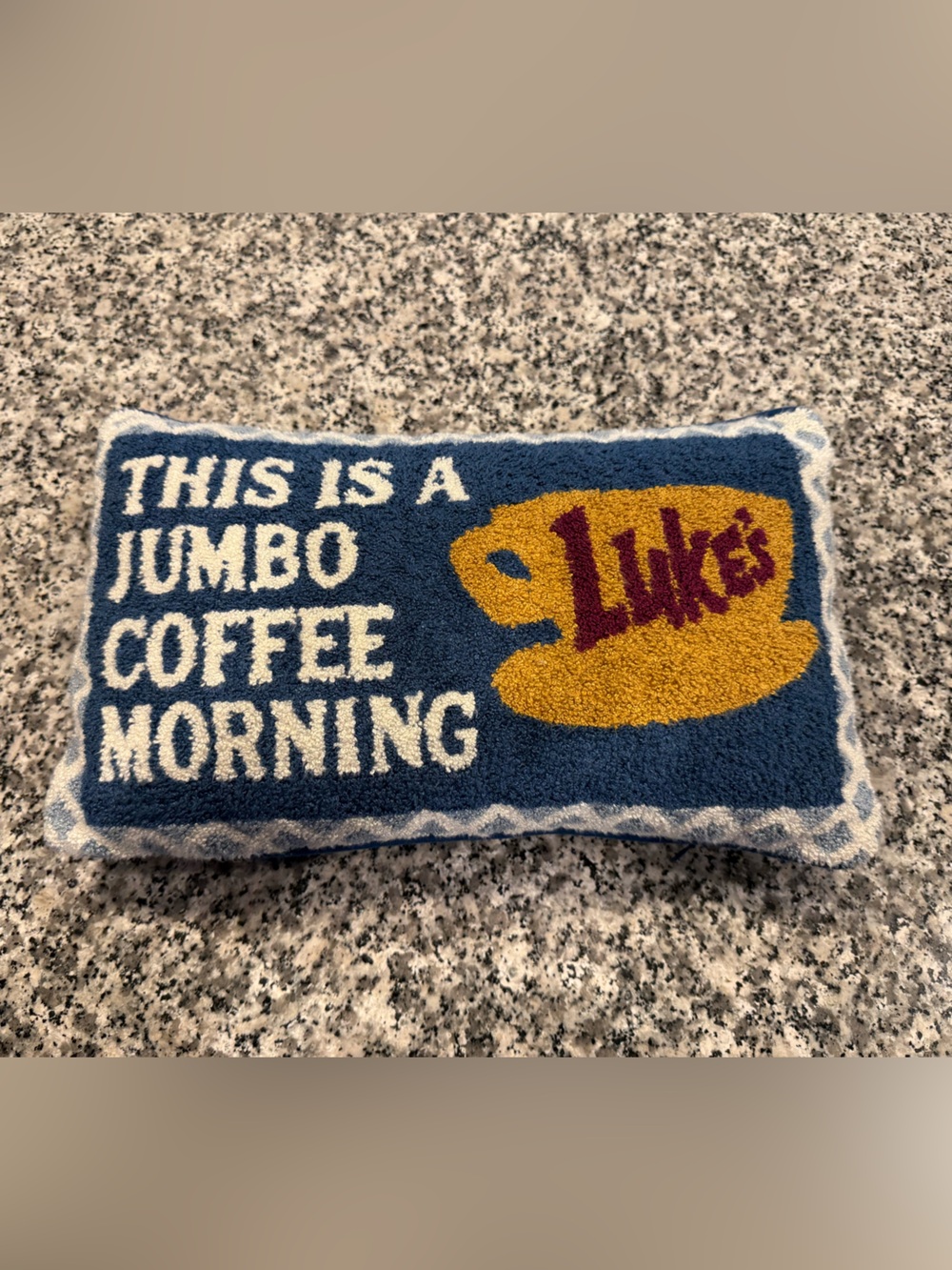 Target Gilmore Girls Luke’s “It’s Jumbo Coffee Morning” Pillow
